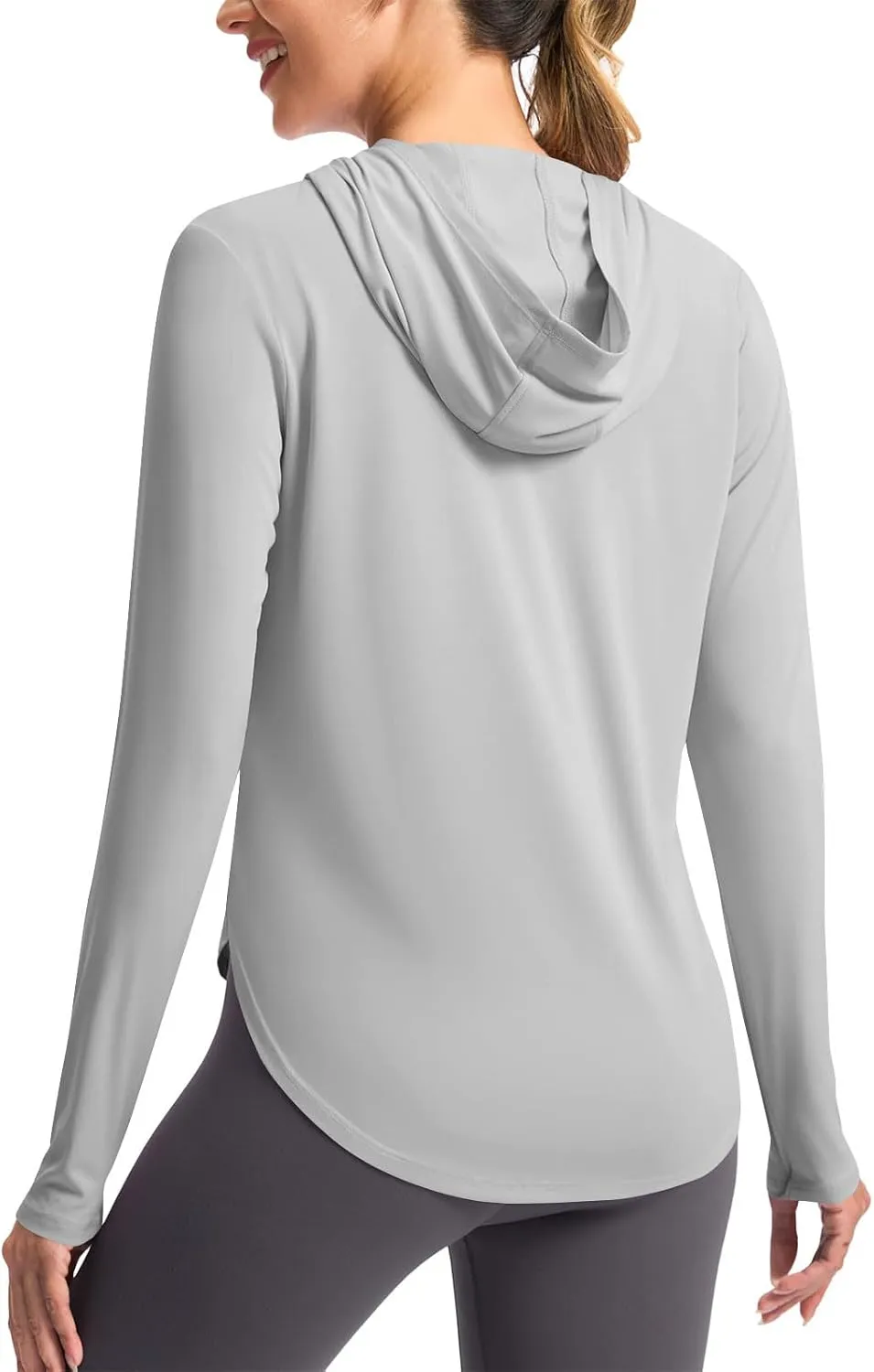 Womens Sun Protection Shirt UPF 50  Long Sleeve Hoodie UV SPF T-Shirts Rash Guard Hiking Quick Dry Outdoor