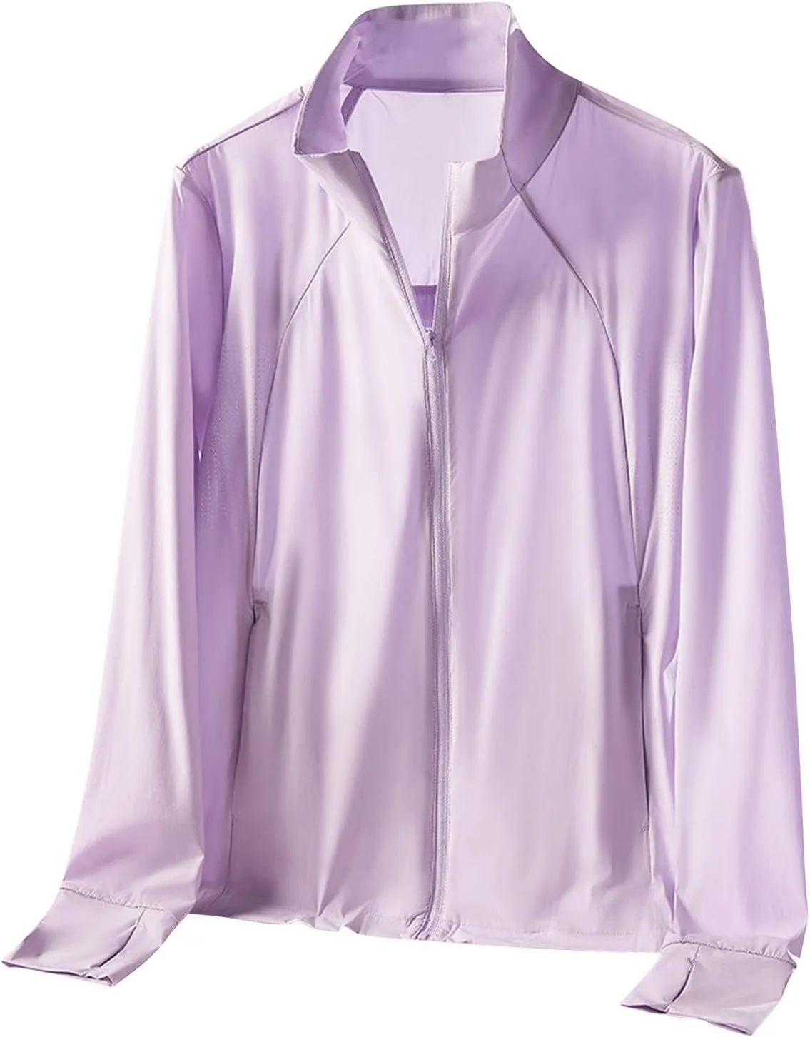 Womens UPF 50  Sun Shirts Fashion Zip Up Quick Dry Long Sleeve Workout Tops Lightweight Breathable Running Pullover