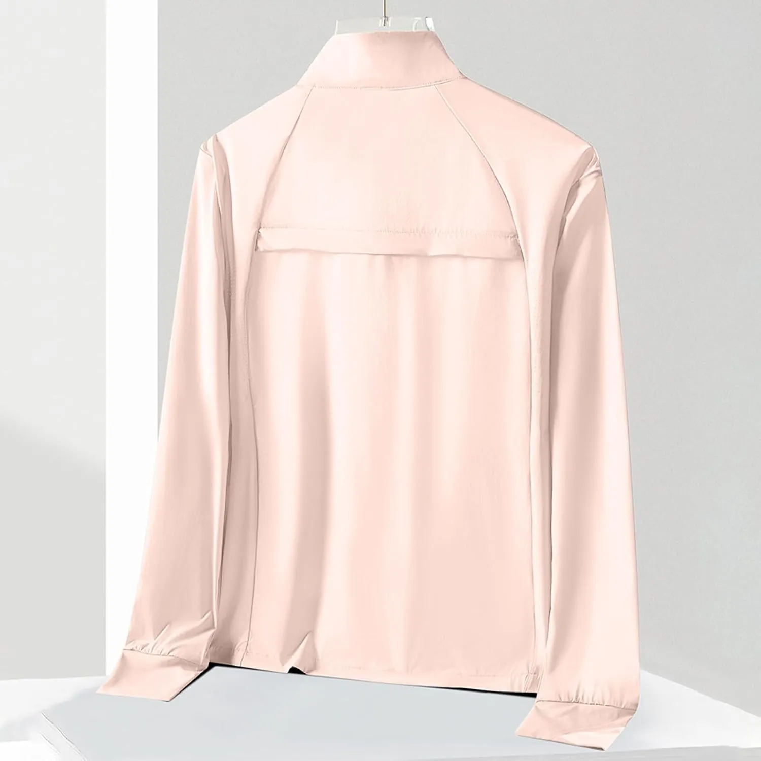 Womens UPF 50  Sun Shirts Fashion Zip Up Quick Dry Long Sleeve Workout Tops Lightweight Breathable Running Pullover