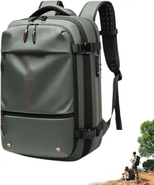 ZJQ Vacuum Compression Backpack,Vacuum Compression Backpack Travel, Waterproof and Wear-Resistant,Travel and Work Commuting (Green)